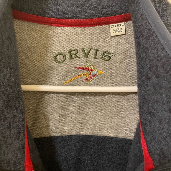 Orvis Vest Mens XXLarge Blue Full Zip Outdoor Hiking Pockets Performance - Picture 3 of 3